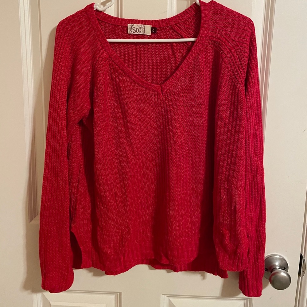 Brand “So” red sweater